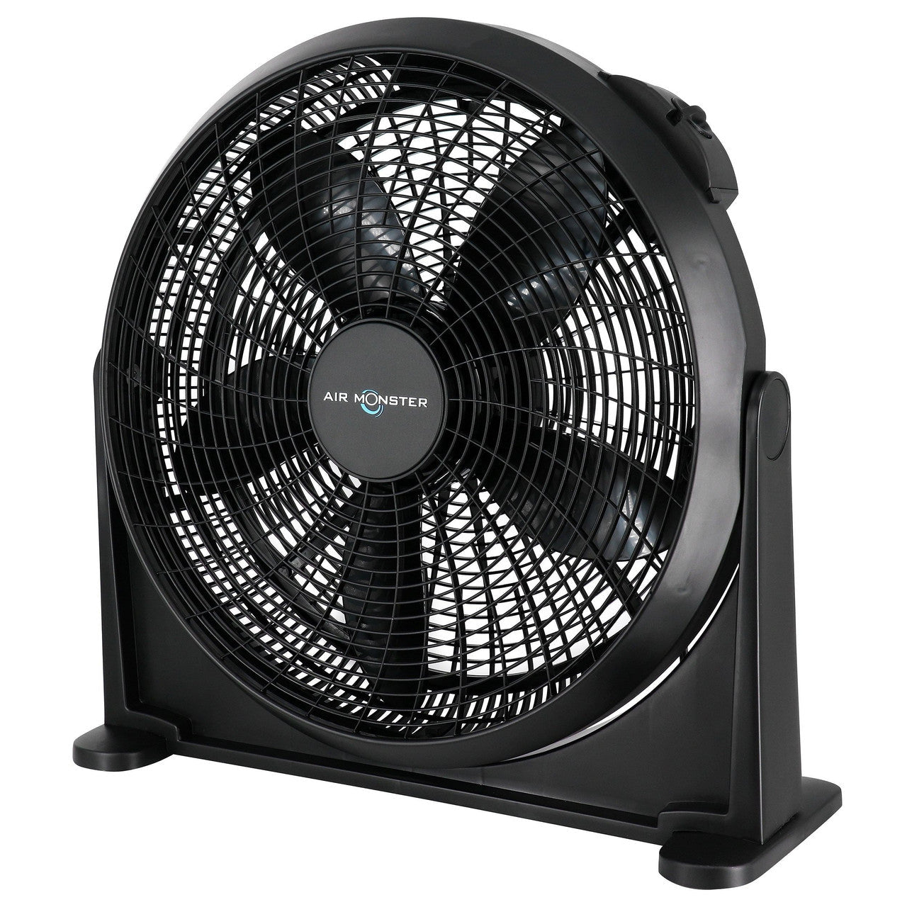 Air Monster 20 Inch Air Circulator Wall Mountable 3 Speed Fan in Black Air Monster