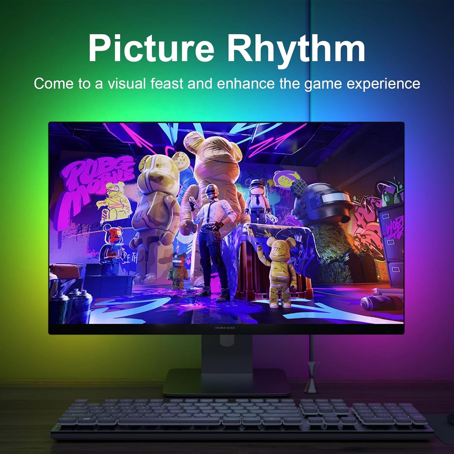 RGB LED Monitor Backlight Strip for Gaming & PC