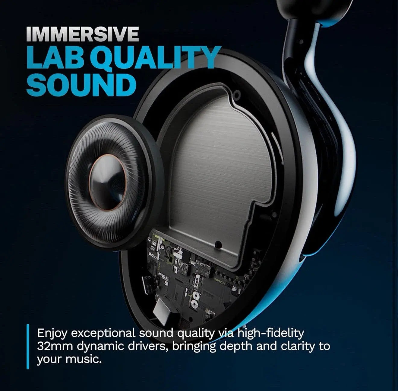 JLab ANC Over-Ear Wireless Headphones