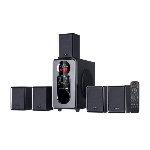 beFree Sound 5.1 Channel Bluetooth Surround Sound Speaker System in Black BEFREE SOUND