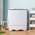 Portable Twin Tub Washing Machine with Timer Control Cloud’s Electronics Shop