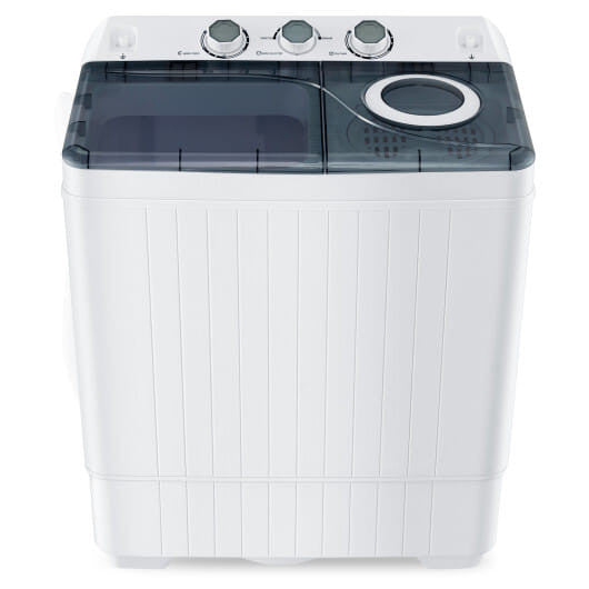 Portable Twin Tub Washing Machine with Timer Control Cloud’s Electronics Shop