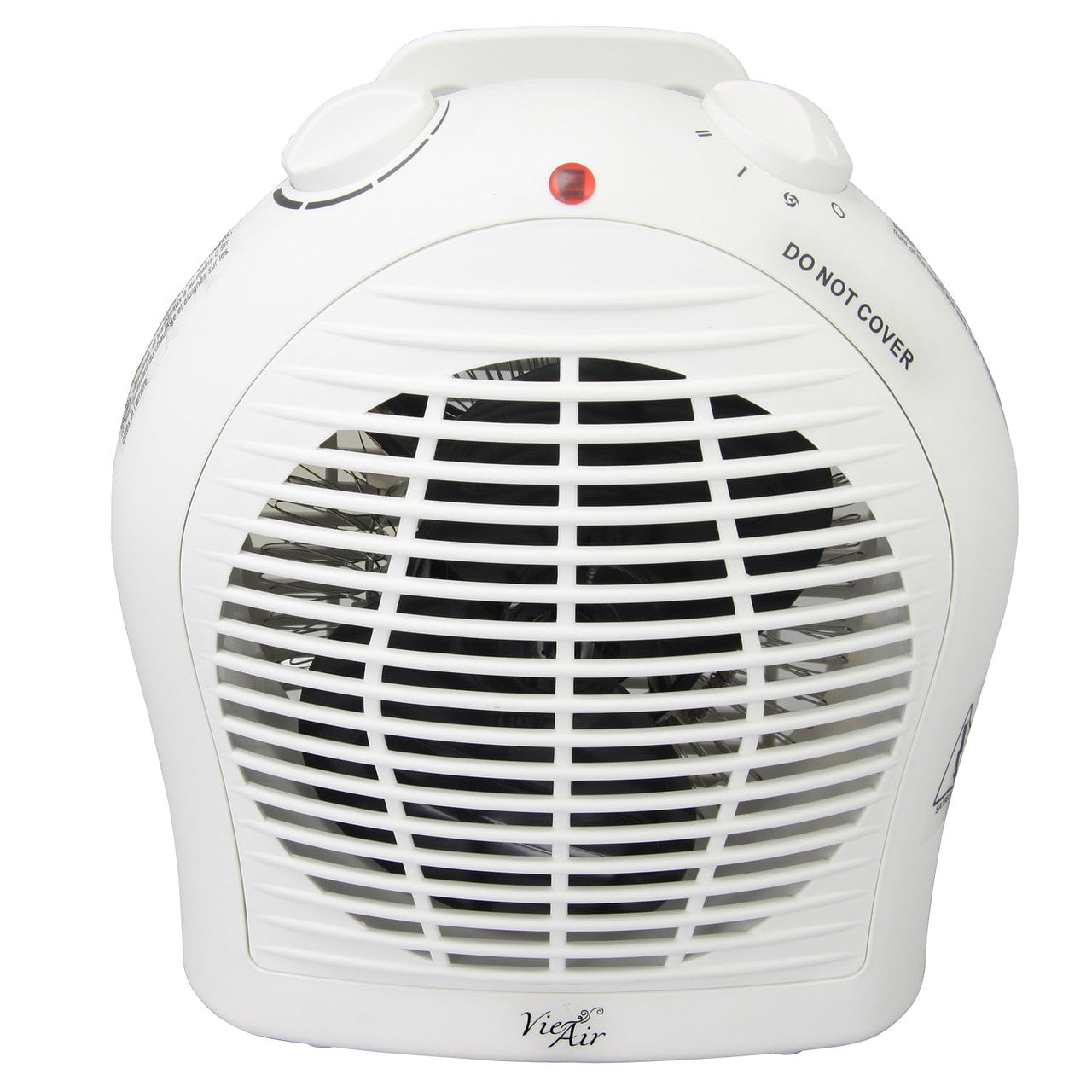 Vie Air 1500W Portable 2-Settings White Fan Heater with Adjustable Thermostat VIE AIR