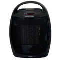 Vie Air 1500W Portable 2 Settings Black Ceramic Heater with Adjustable Thermostat VIE AIR
