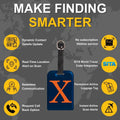 Initials Bag tag X  [pack 2] Global Lost Recovery Service | 2800+ Airports worldwide