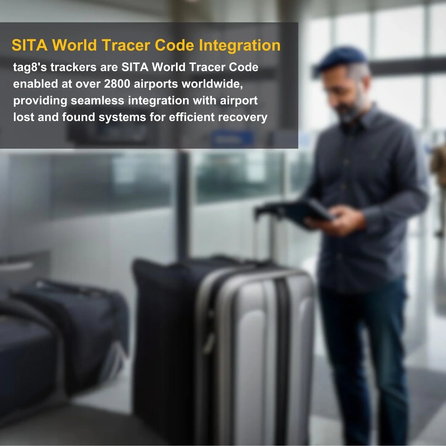 Initials Bag tag X  [pack 2] Global Lost Recovery Service | 2800+ Airports worldwide